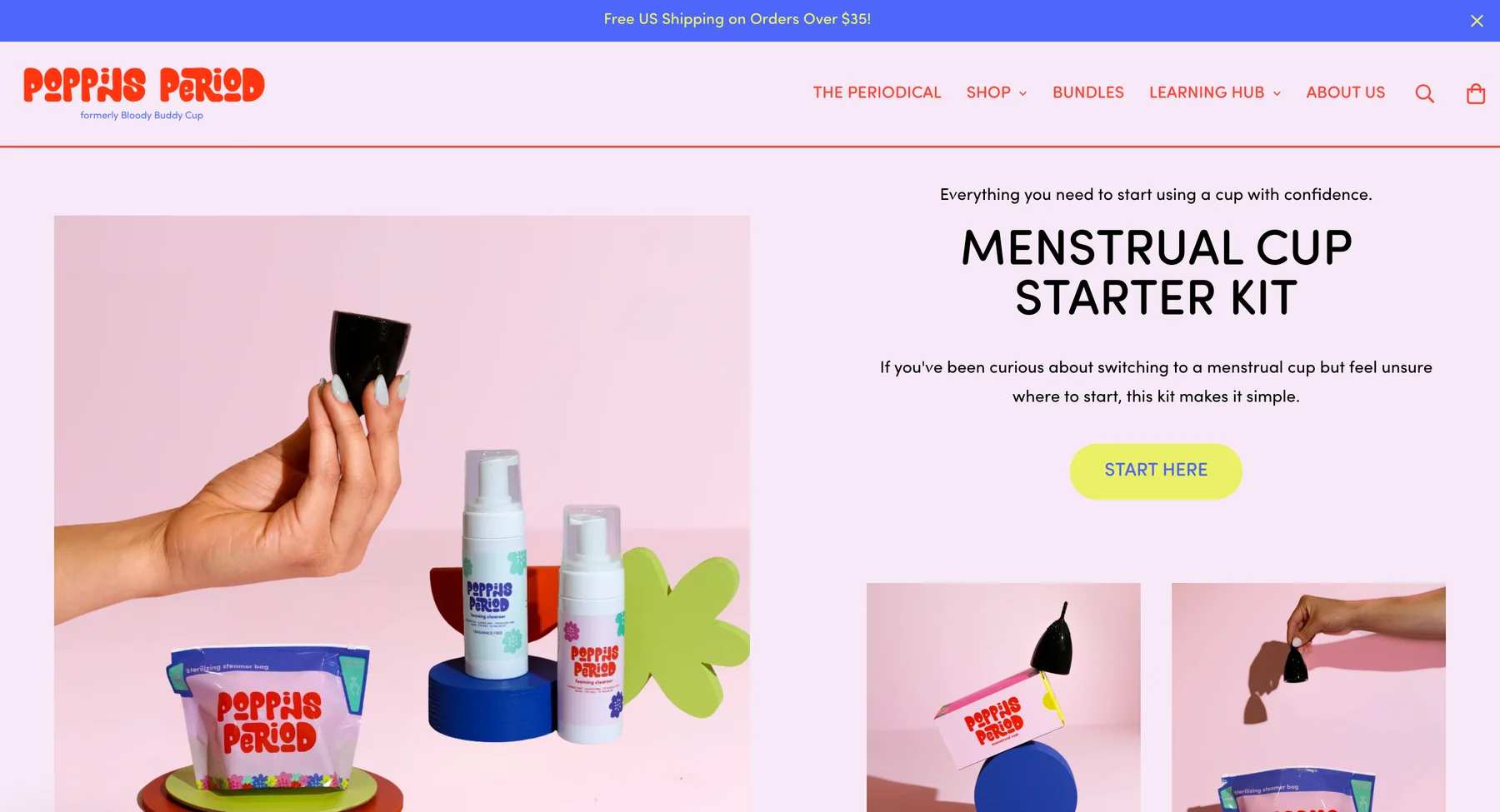 Poppins Period's Shopify store